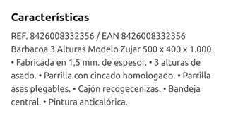 Barbacoa NUEVA, nunca utilizada