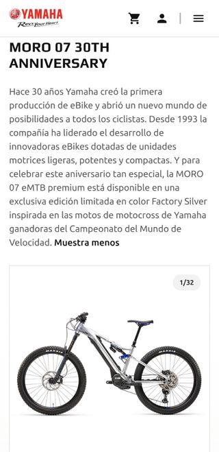 Bicicleta eléctrica Yamaha Moro 07 OPORTUNIDAD