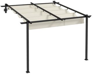 Pérgola adosada 3x4m crema NUEVA