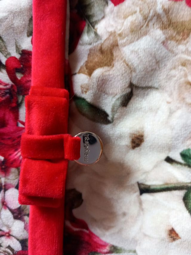 Abito floreale velluto