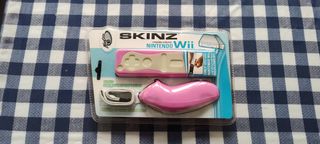 Funda mando wii rosa