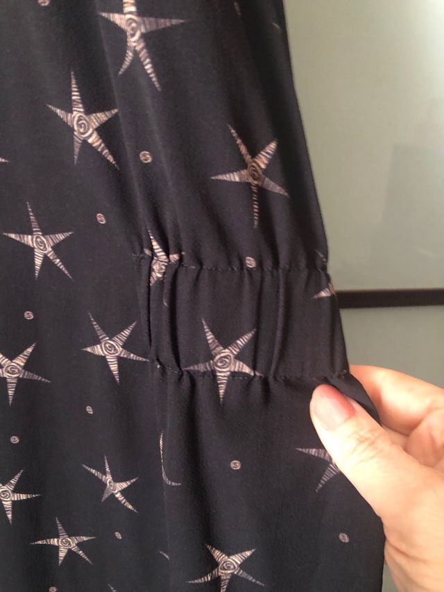 Abito Fiorella rubino con stelle 52/64