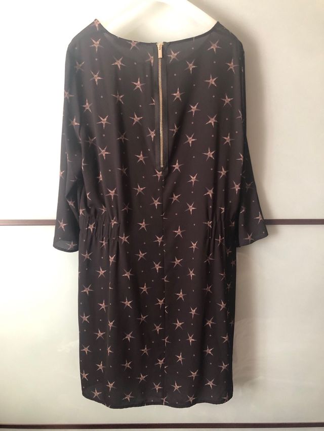 Abito Fiorella rubino con stelle 52/64