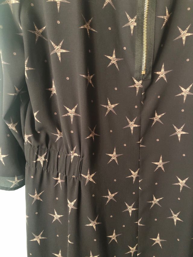 Abito Fiorella rubino con stelle 52/64