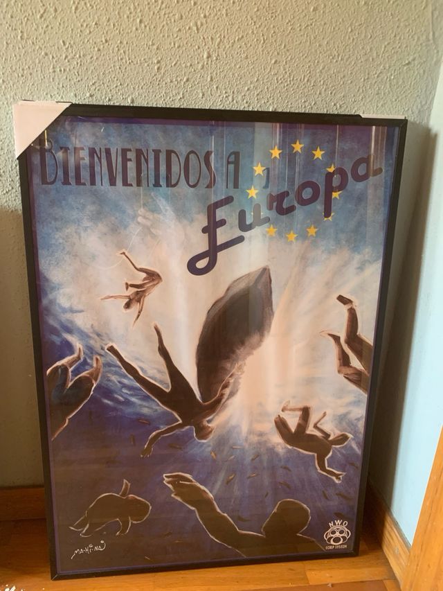 Poster Bienvenidos a Europa de Manu Guayre