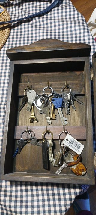 Caja madera llaves