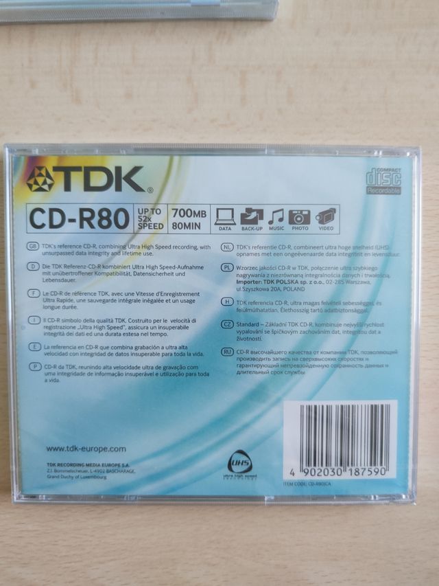 DVD e CD vergini