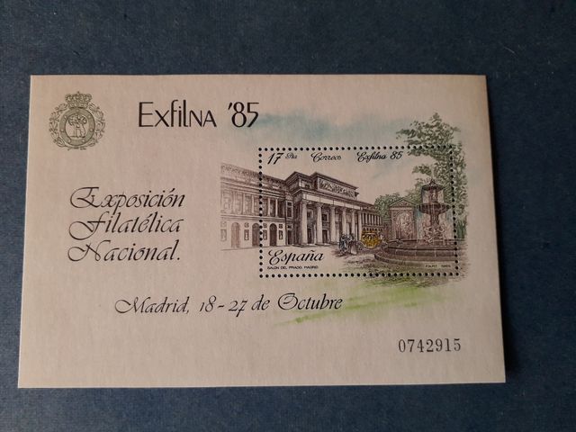 Sello Exfilna 85 Salón del Prado