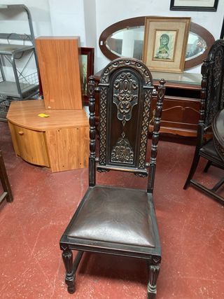 COMEDOR DE MADERA DE CAOBA ANTIGUO