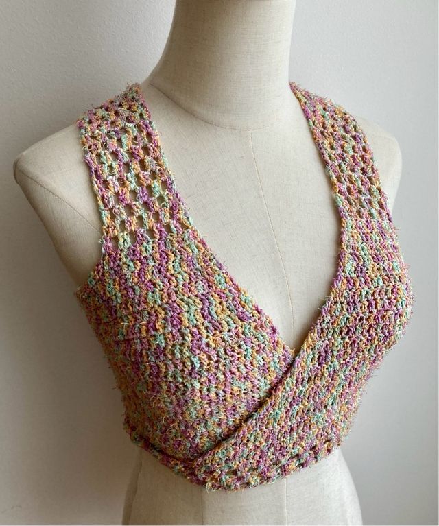 Top canotta incrociata