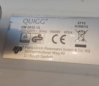 Depósito y filtro Quigg limpiador vapor