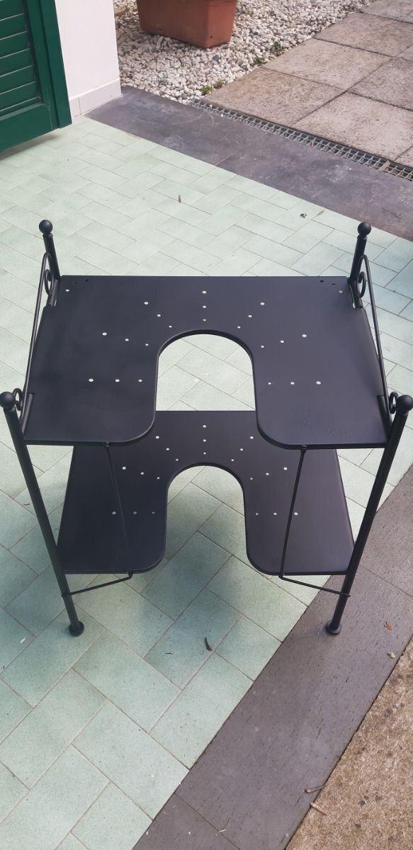 Mobile lavabo IKEA nero metallo leggero