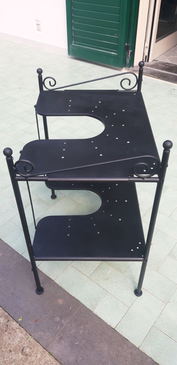 Mobile lavabo IKEA nero metallo leggero