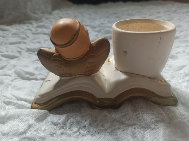 Porta vaso piccolo con angelo