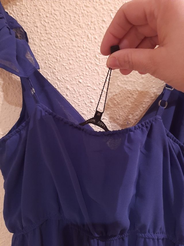 Mono largo evento color azul