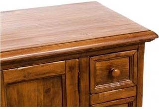 Elegante Mobile TV Rustico in Legno Massello | Sti