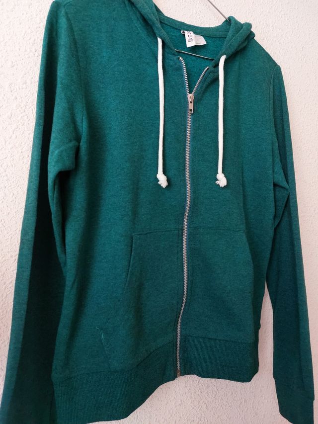 Chaqueta verde azulado