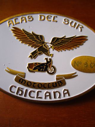 Chapa Insignia Motoclub Alas del Sur Chiclana