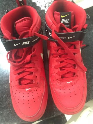 Nike air force 1 mid utility university red