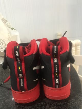 Nike air force 1 mid utility university red