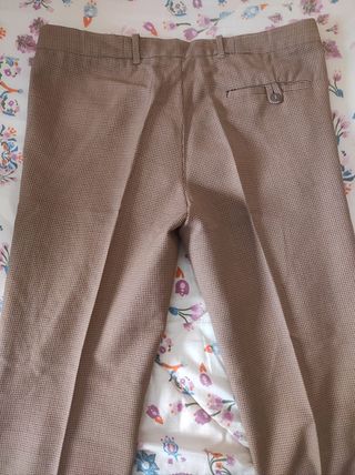 Pantalón pinzas vestir hombre T42-44