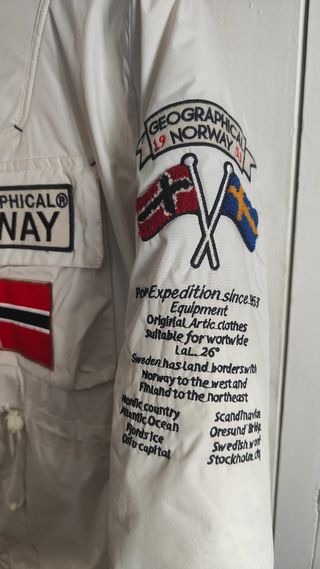 Parka S Geographical Norway blanca
