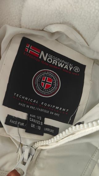 Parka S Geographical Norway blanca