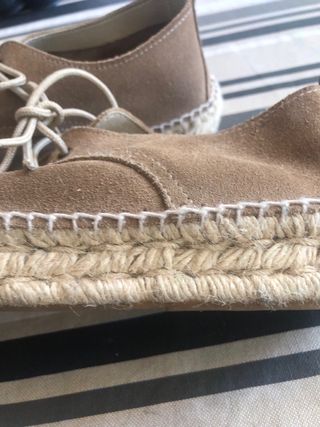 Zapatillas de esparto y ante