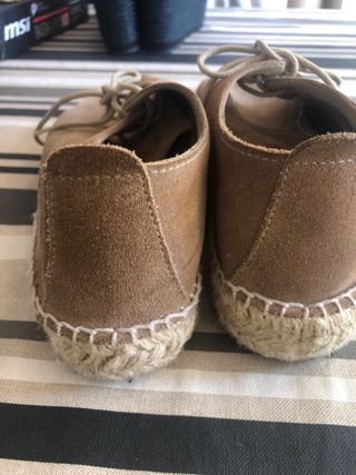 Zapatillas de esparto y ante