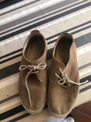 Zapatillas de esparto y ante