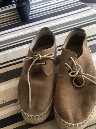 Zapatillas de esparto y ante