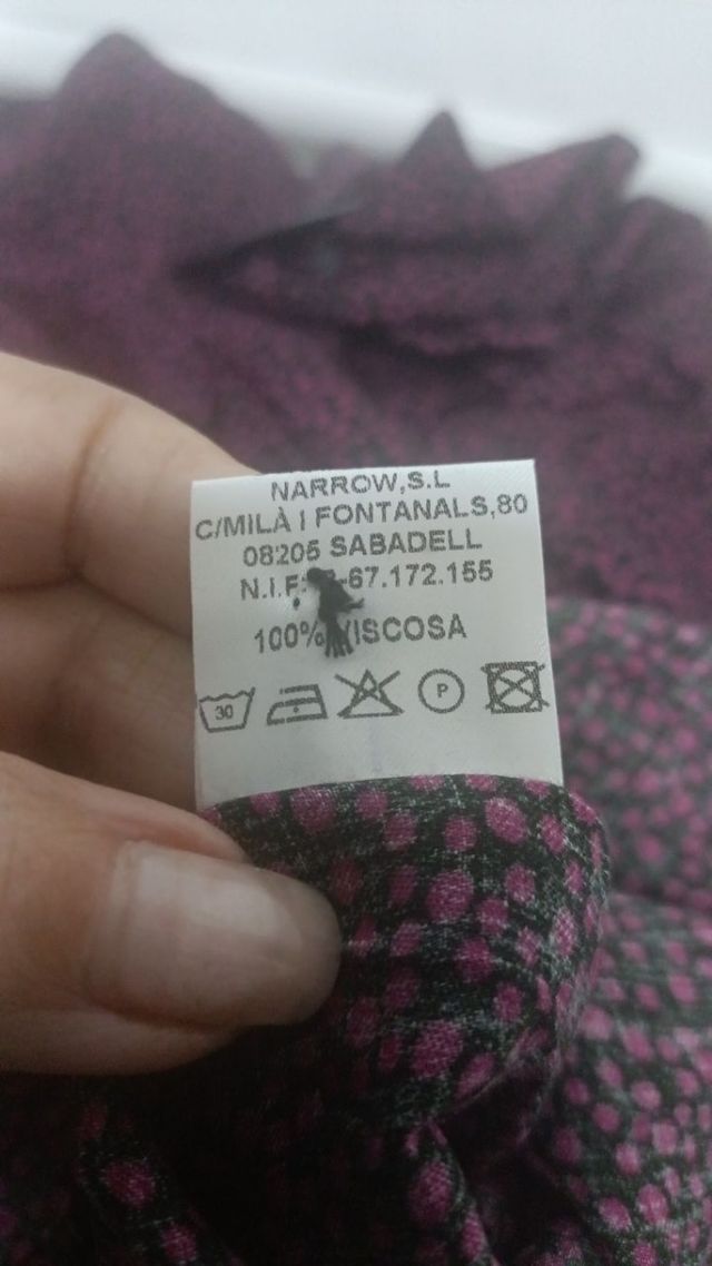 Blusa viscosa Systemaction talla M/L