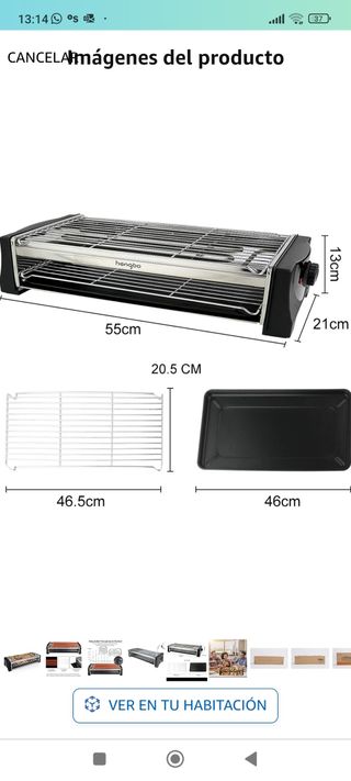 Barbacoa eléctrica grill NUEVA .Tonze