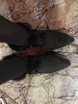 Zapato terciopelo negro