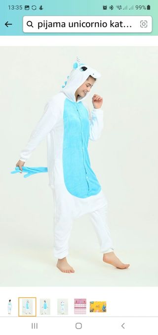 Pijama/disfraz de unicornio