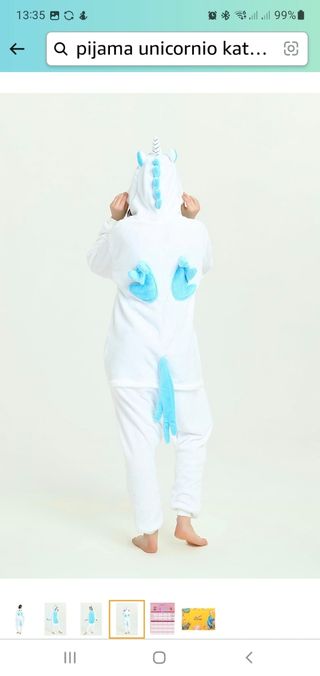 Pijama/disfraz de unicornio