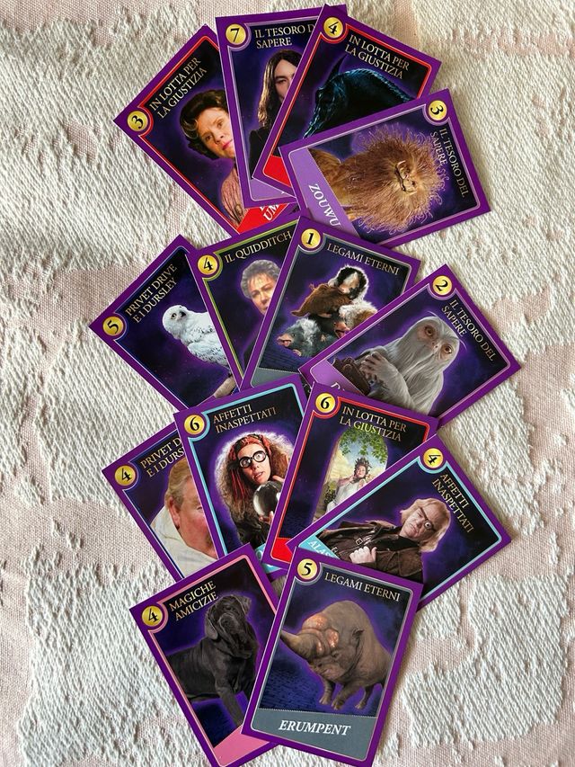 Carte Harry Potter collezione Conad 2024