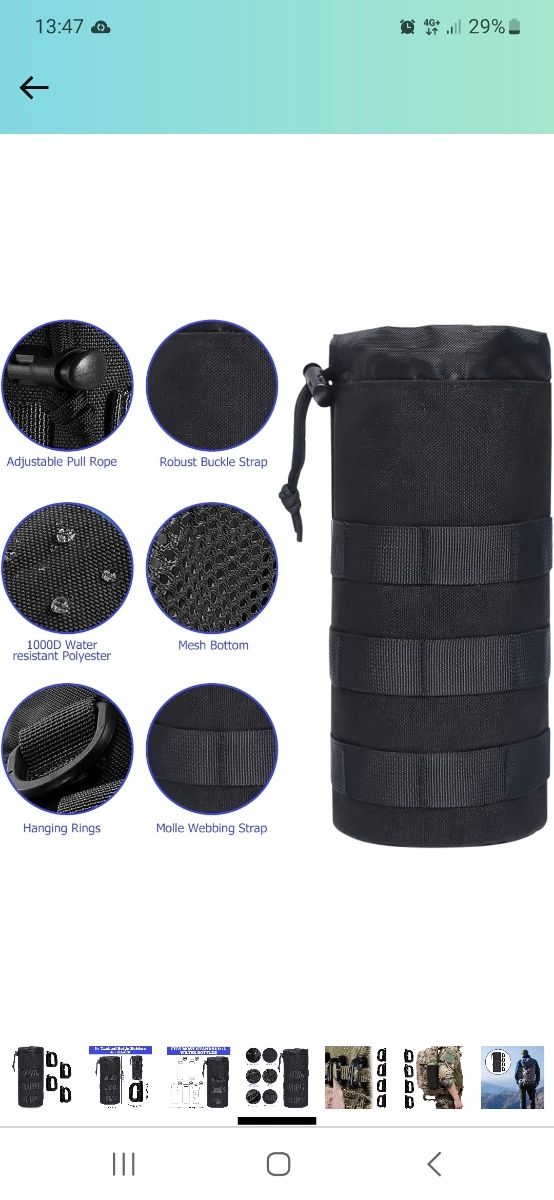 2 portabotellas tacticos (nailon)