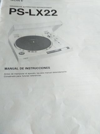 Tocadiscos y Amplificador Sony Antiguo