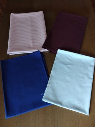 N. 4 scampoli stoffa in cotone/sintetico