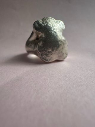 Anillo tous osito silueta plata talla 16
