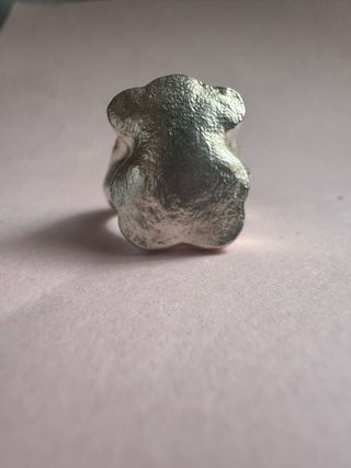 Anillo tous osito silueta plata talla 16