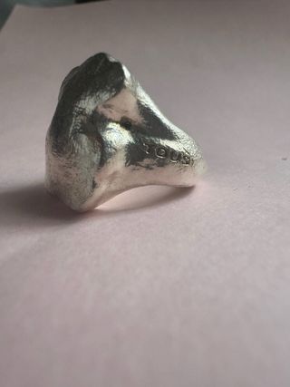 Anillo tous osito silueta plata talla 16