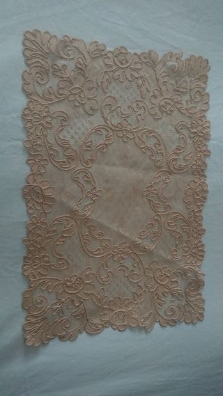 Tapete encaje veneciano, beige, Vintage