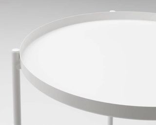 Mesa auxiliar redonda metal Ikea Gladom bandeja