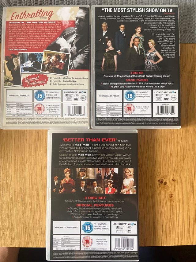 Mad Men - seasons 1, 2, 3