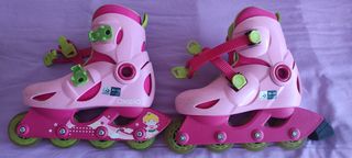 Patines en linea niño/a, con rodilleras y coderas