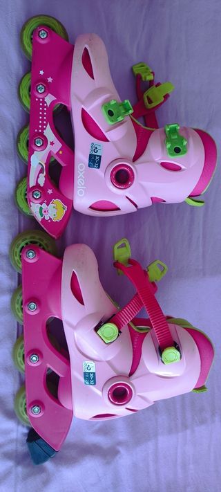 Patines en linea niño/a, con rodilleras y coderas