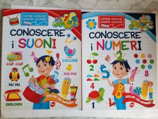 2 libri conoscere i suoni e i numeri