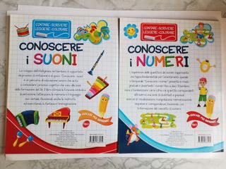2 libri conoscere i suoni e i numeri